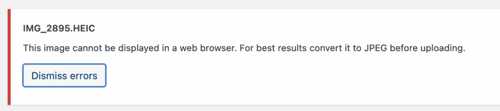 Dismiss Errors