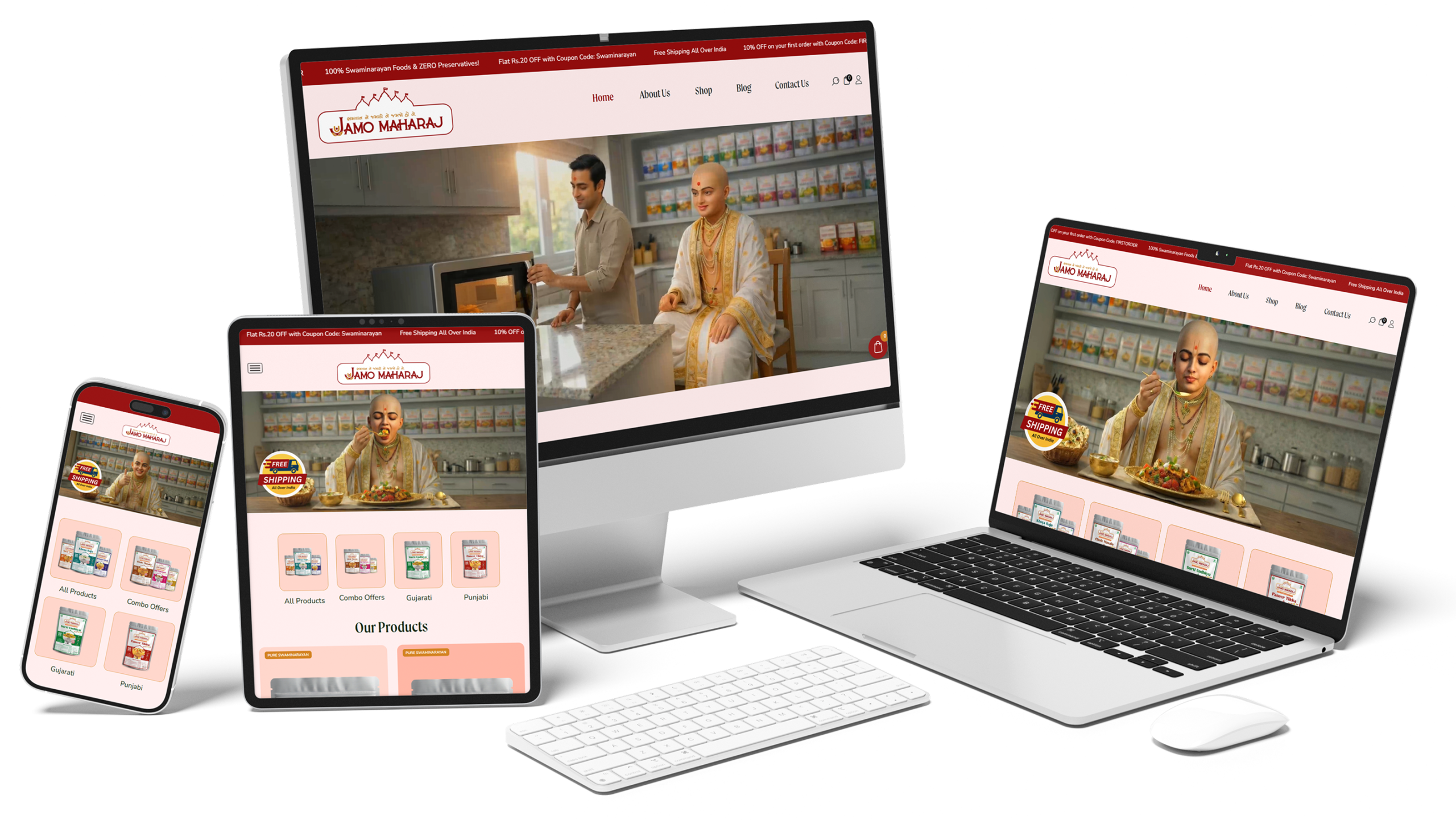 Jamo Maharaj - Ready-to-eat eCommerce Shop